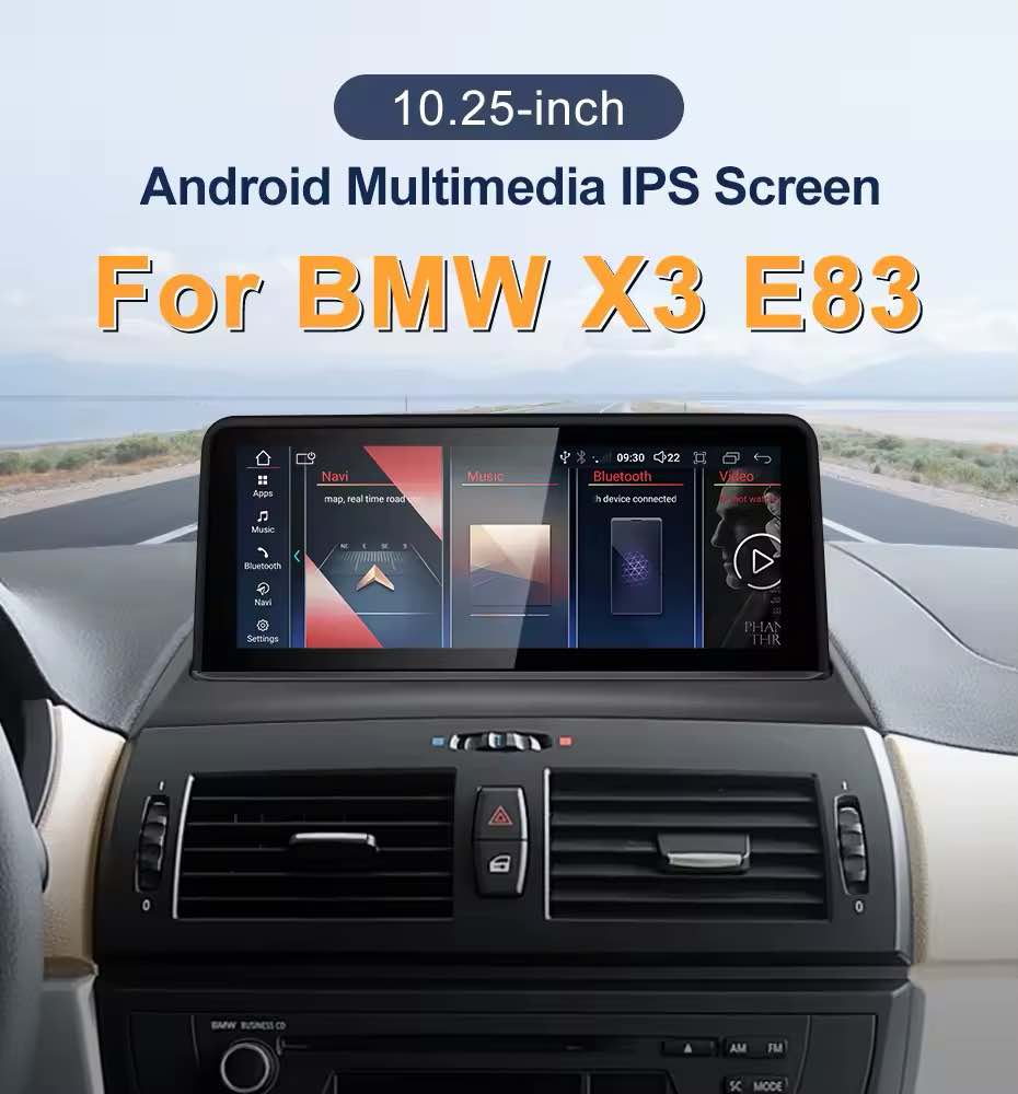 10.25" android screen BMW X3 E83