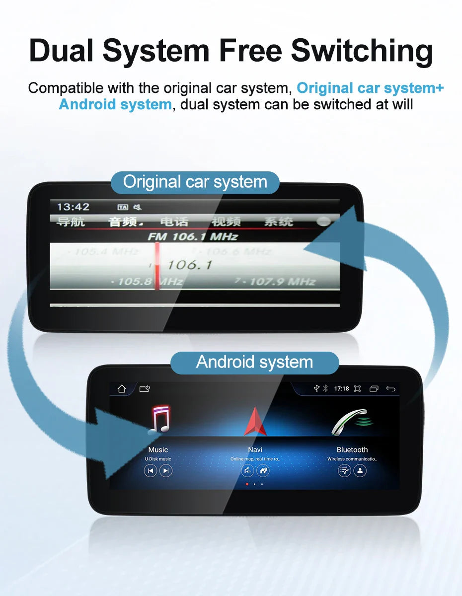 Android screen 10.25" 12.3" Mercedes Benz CLA/GLA/CLASS A W117 W176