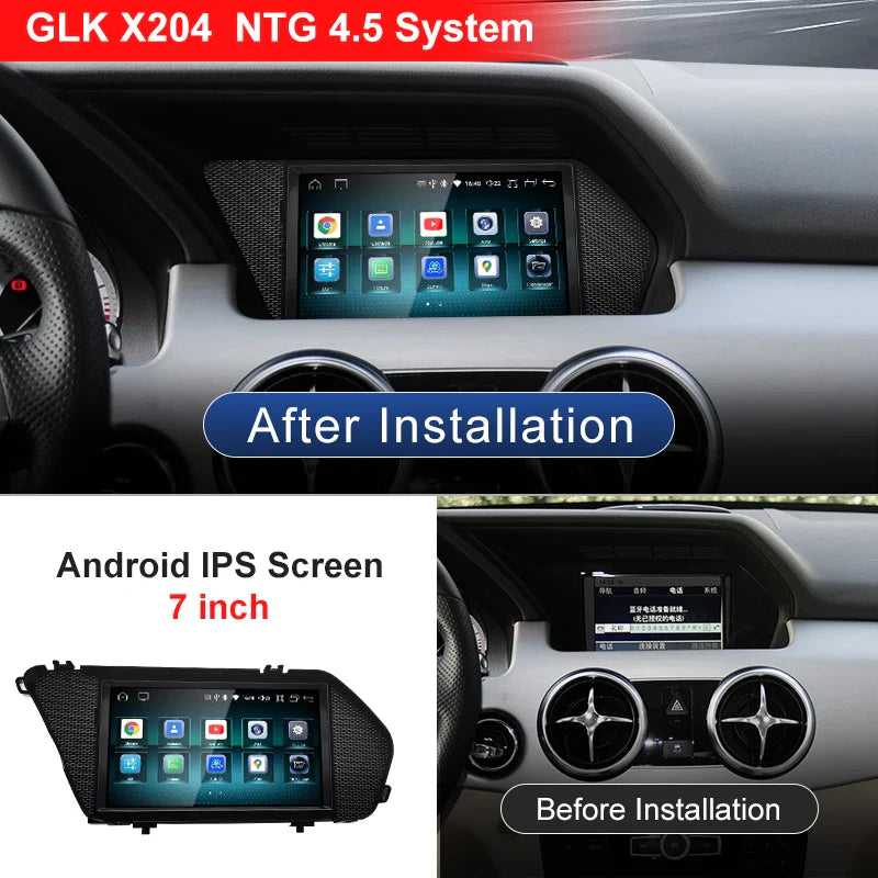 7" Android screen Mercedes Benz GLK X204