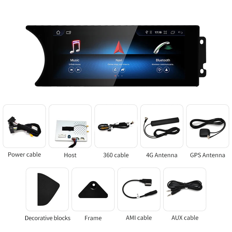 8.8" android screen Mercedes Benz C Class W204 S204 2011-2015