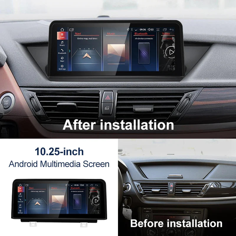 10.25" android screen BMW X1 E84