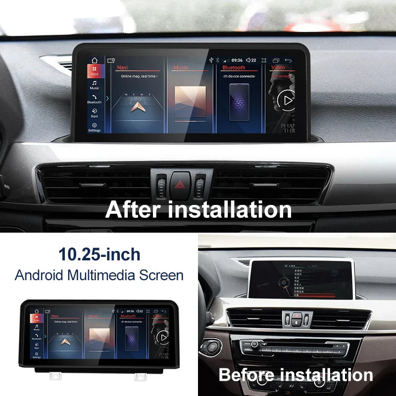 10.25" android screen BMW X1 F48