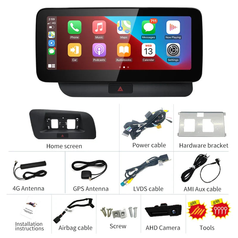 Android screen 10.25" / 12.3" AUDI Q5 2009-2016