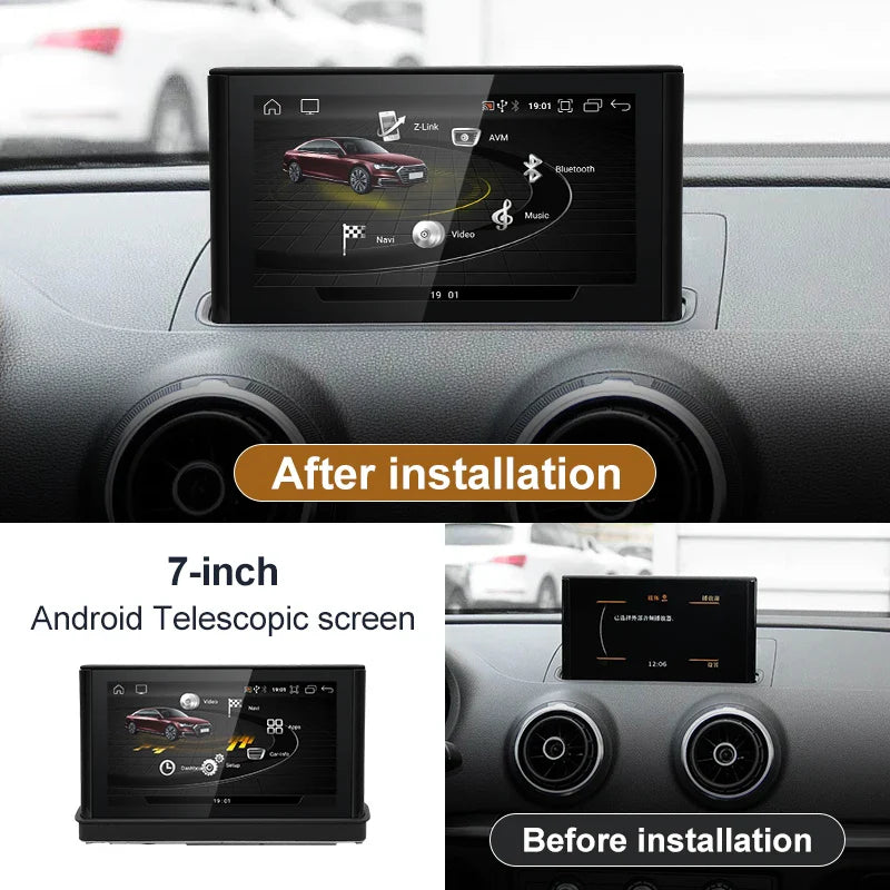 7" android screen AUDI A3 2013-2018