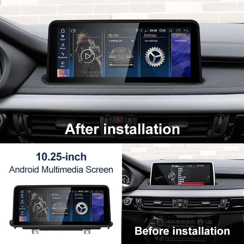 10.25" android screen BMW X5 F15 X6 F16