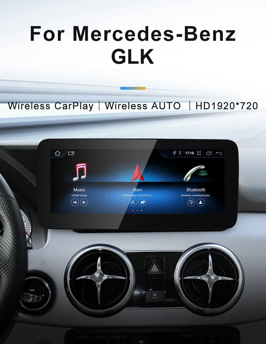 Android screen 10.25" 12.3" Mercedes Benz GLK X204
