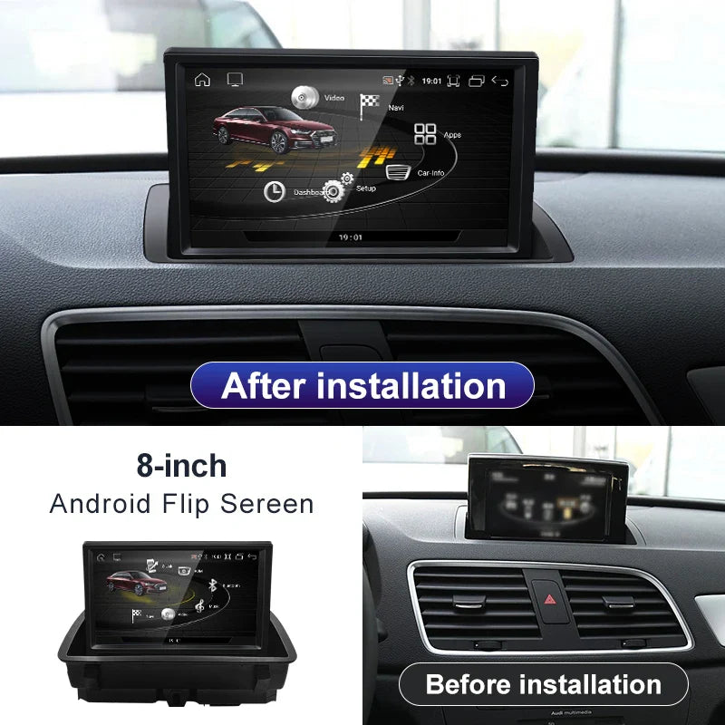 Telescopic android screen 8.8" AUDI Q3 2013-2018