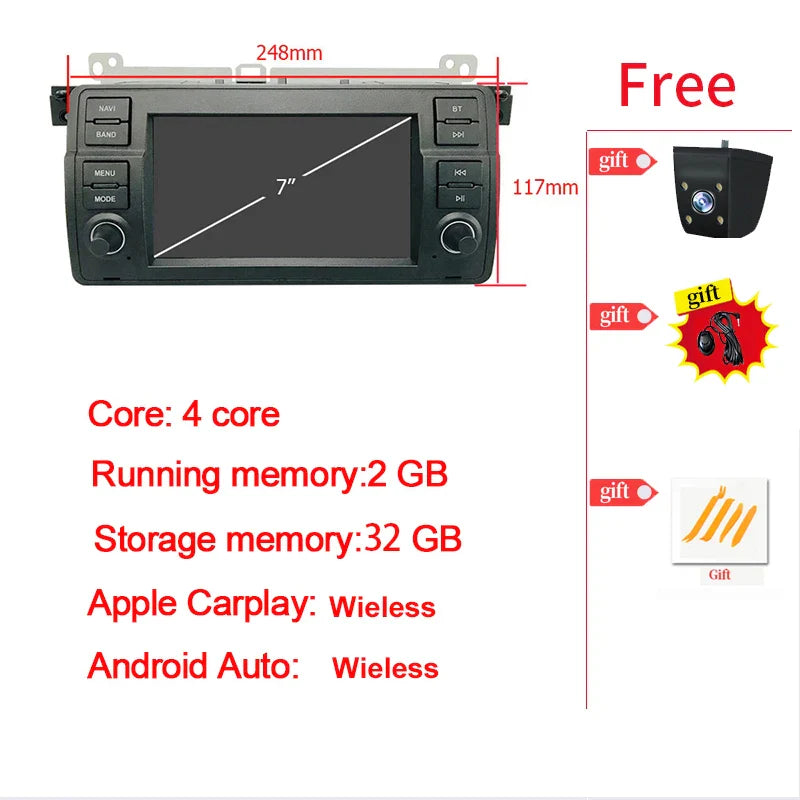 7β / 8.8" Android Screen for BMW 3 Series E46