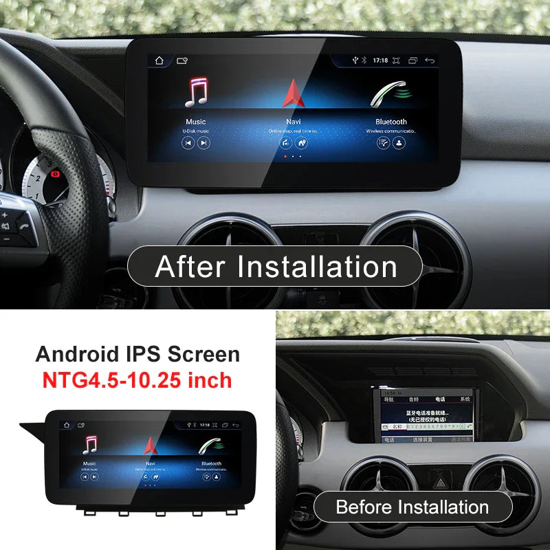 Android screen 10.25" 12.3" Mercedes Benz GLK X204