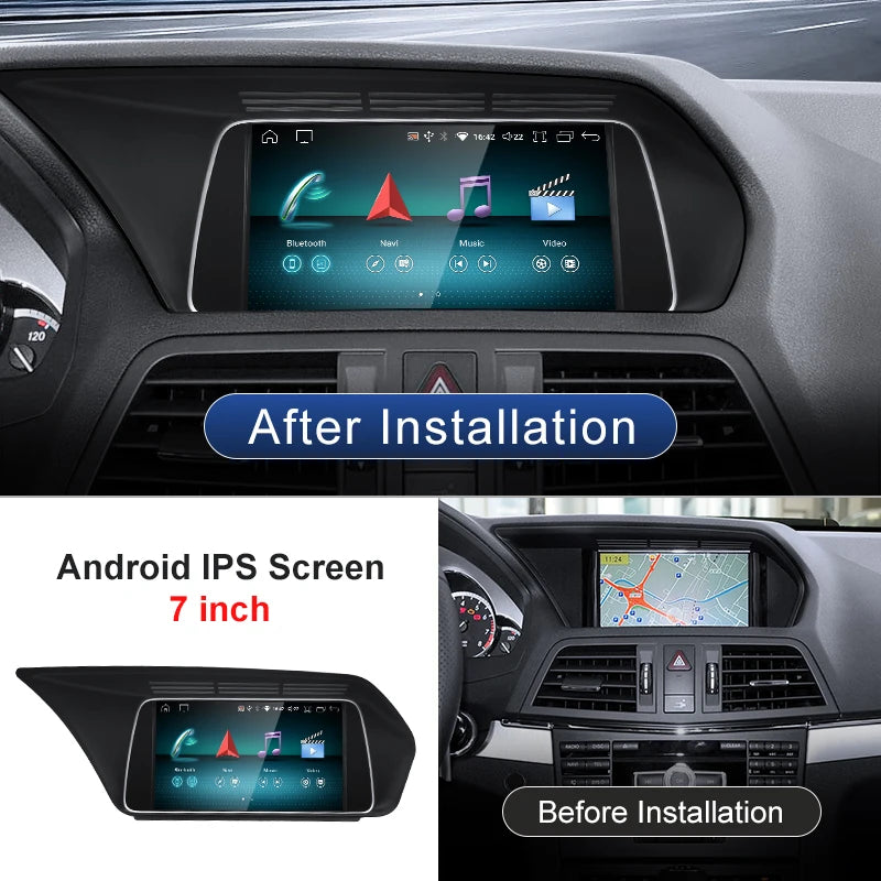 7" Android screen Mercedes Benz E-Class W207 A207