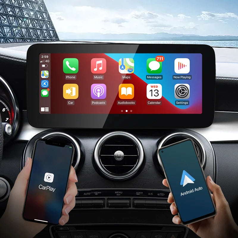 Android screen 10.25" 12.3" Mercedes Benz C Class GLC W205 S205