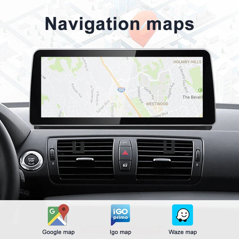 12.3" android screen BMW 1 Series E81 E82 E87 E88
