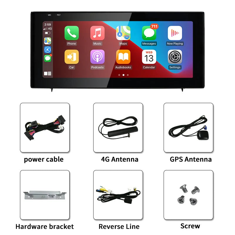 10.25" android screen AUDI A3 2013-2018