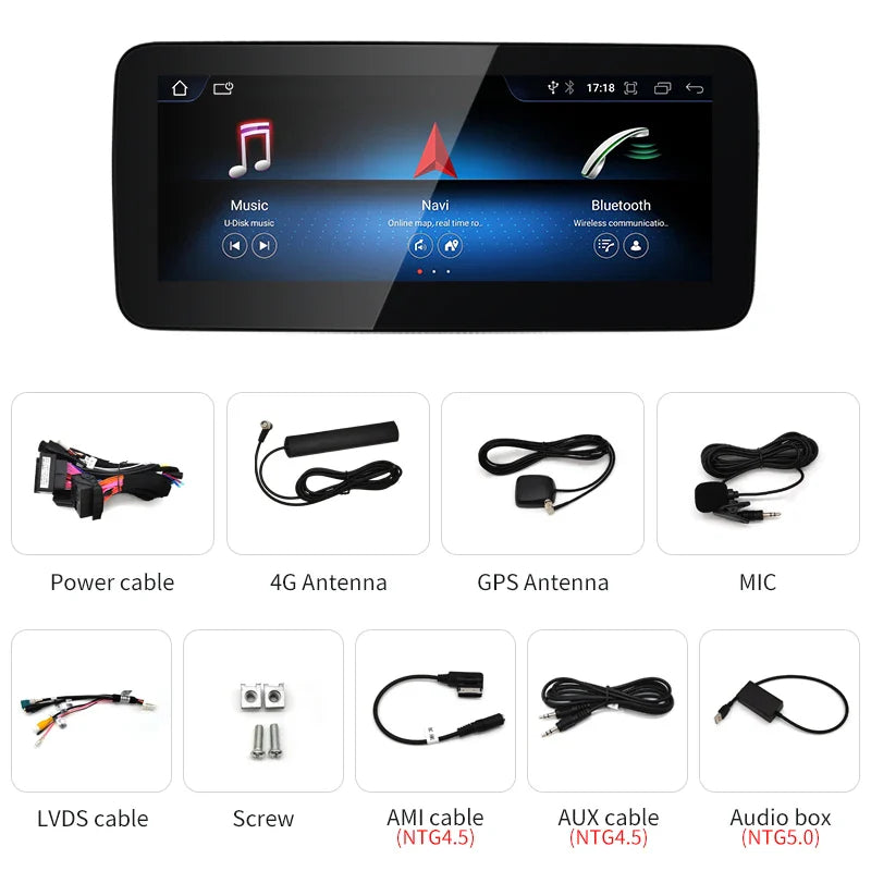 Android screen 10.25" 12.3" Mercedes Benz CLA/GLA/CLASS A W117 W176