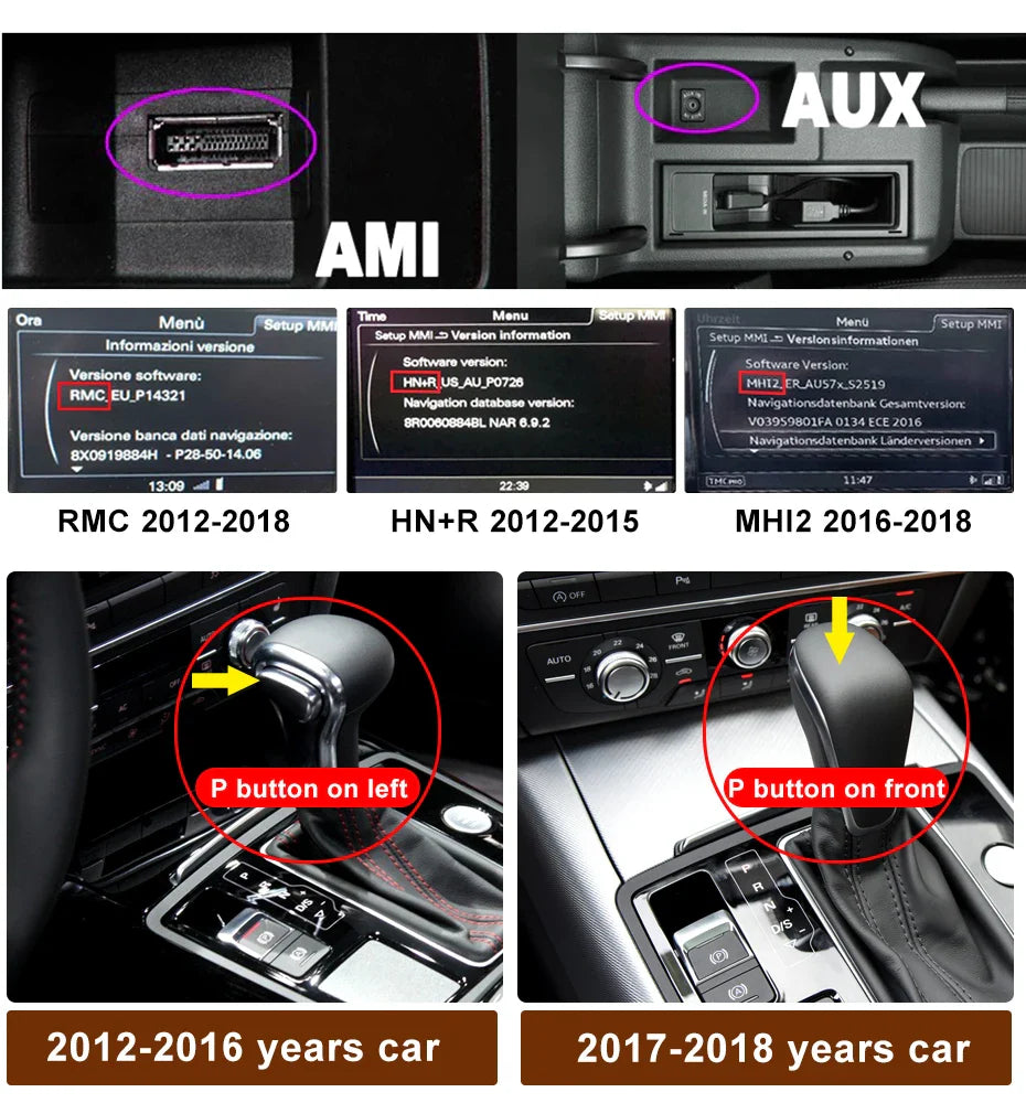 10.25" android screen AUDI A6 A7 C7 2012-2018