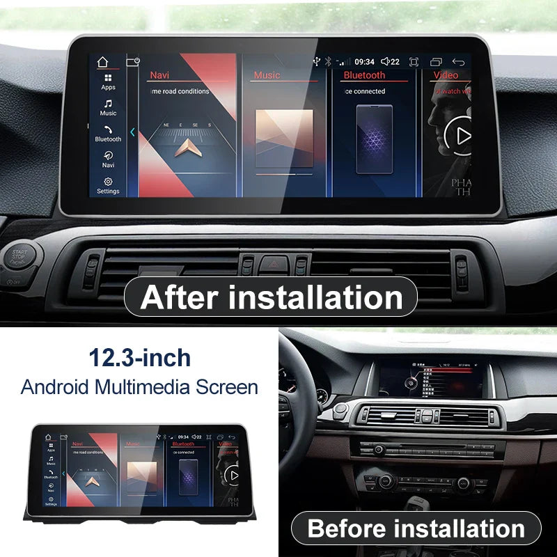 12.3" android screen BMW 7 Series F01 F02