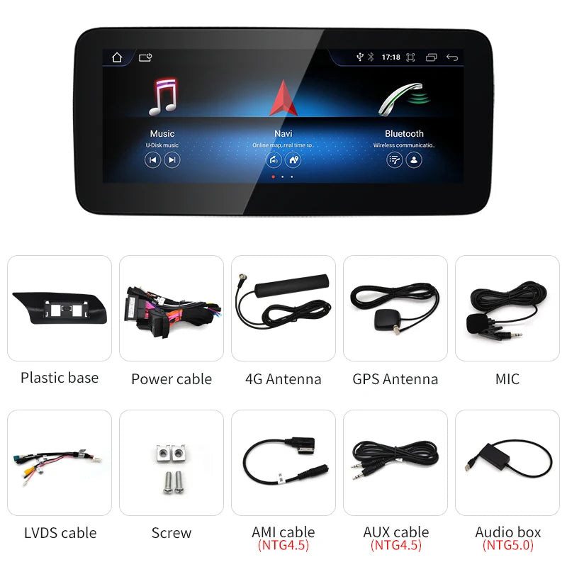 Android screen 10.25" 12.3" Mercedes Benz E Class A207 W207 S207