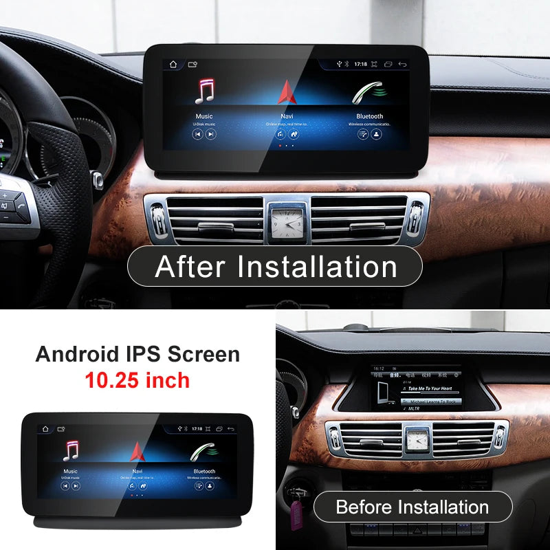 10.25" android screen Mercedes Benz CLS W218 X218