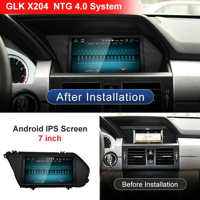 7" Android screen Mercedes Benz GLK X204