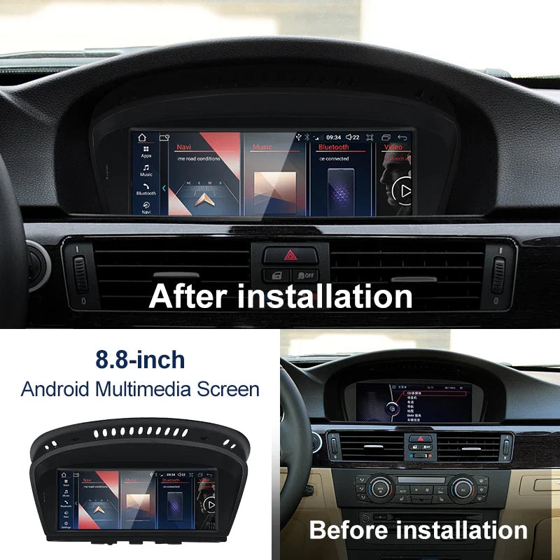 8.8" Android screen BMW 3 series E90 E91 E92 E93 / 5 series E60 E61