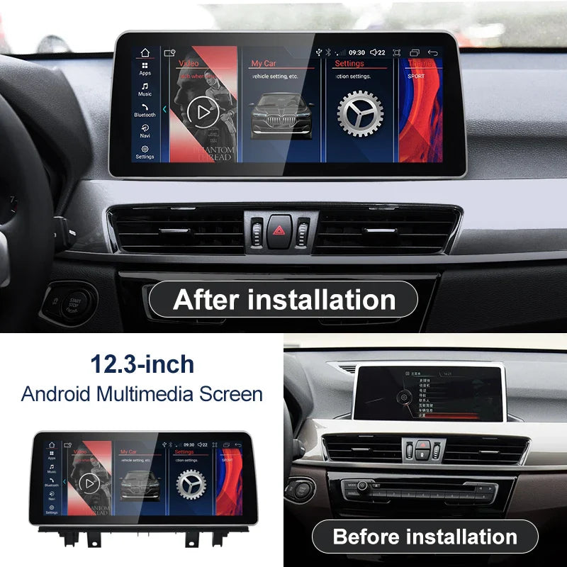 12.3" android screen BMW X1 F48