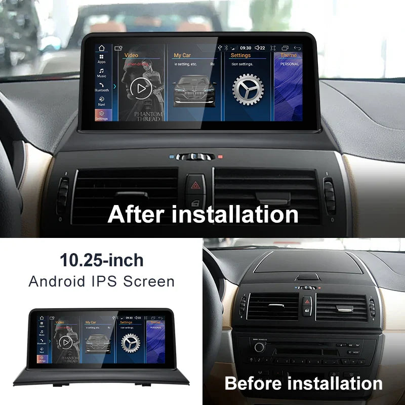10.25" android screen BMW X3 E83