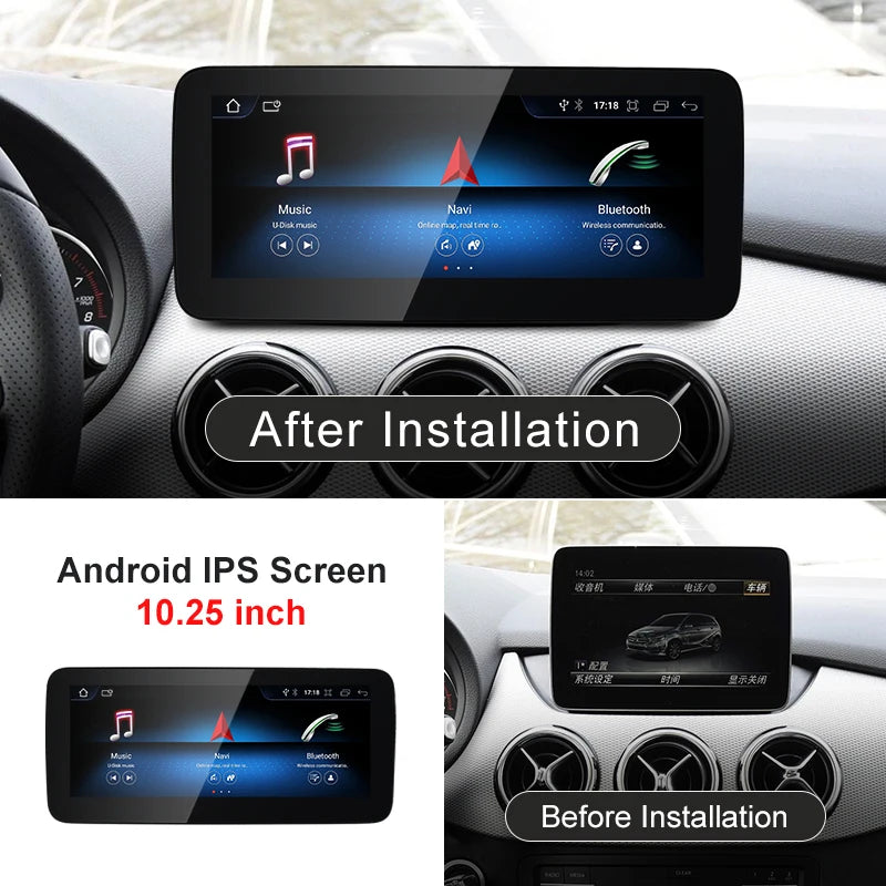 Android screen 10.25" 12.3" Mercedes Benz B Class W246