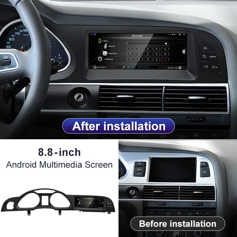 8.8" Android Screen AUDI A6 C6 2005-2011 (Black Frame)