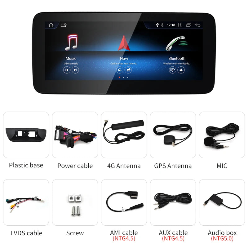 Android screen 10.25" 12.3" Mercedes Benz B Class W246