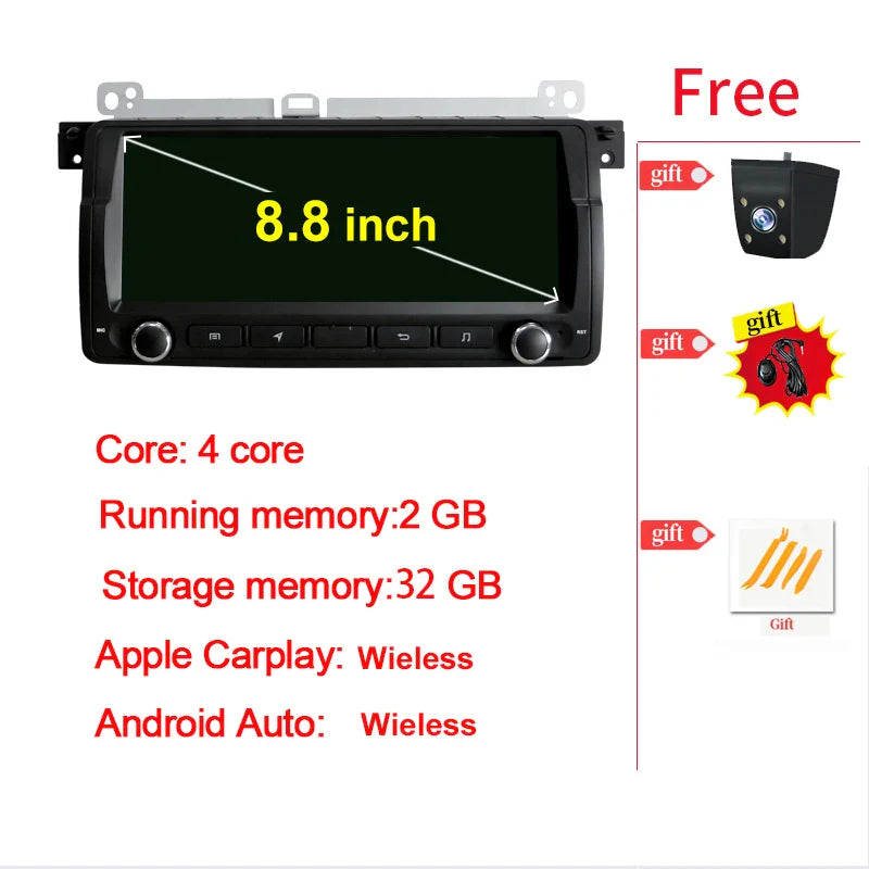 7β / 8.8" Android Screen for BMW 3 Series E46
