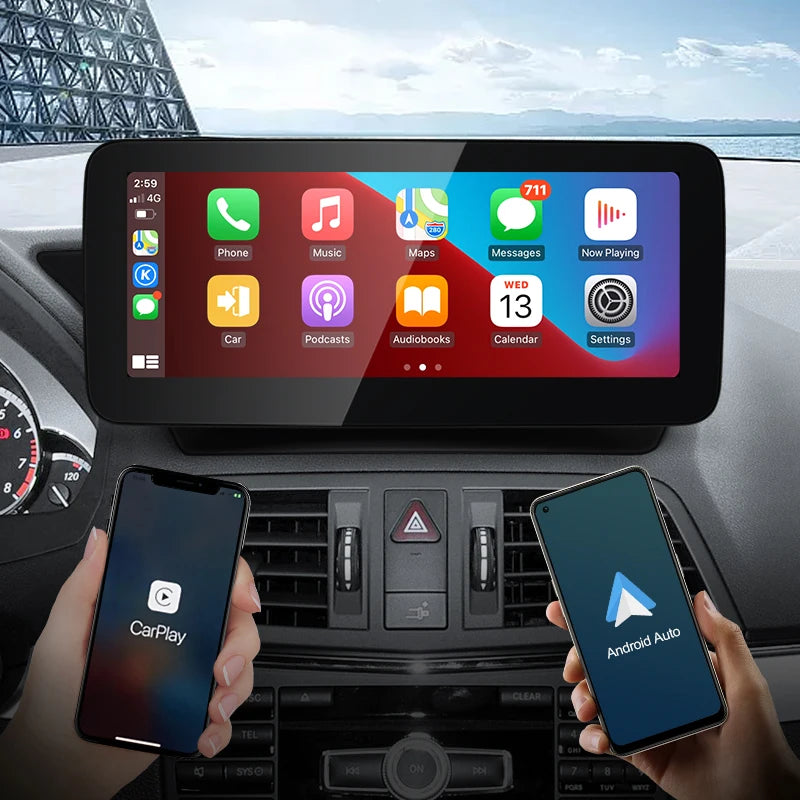Android screen 10.25" 12.3" Mercedes Benz E Class A207 W207 S207