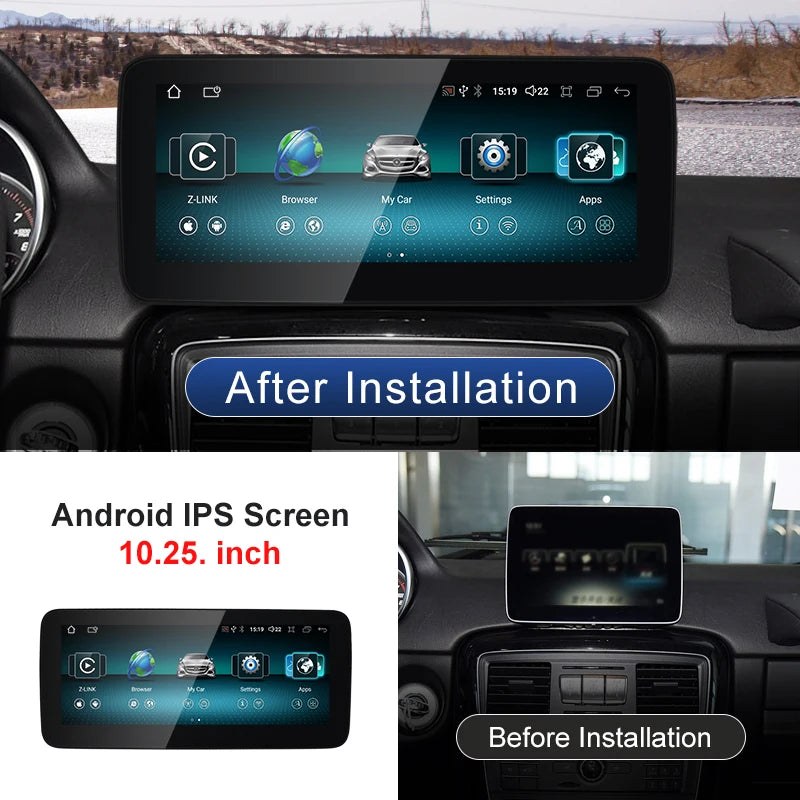 Android screen 10.25" 12.3" Mercedes Benz G Class G500 G55 W461 W463