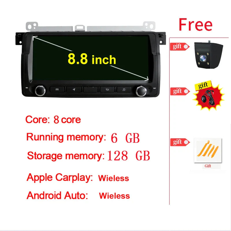 7β / 8.8" Android Screen for BMW 3 Series E46