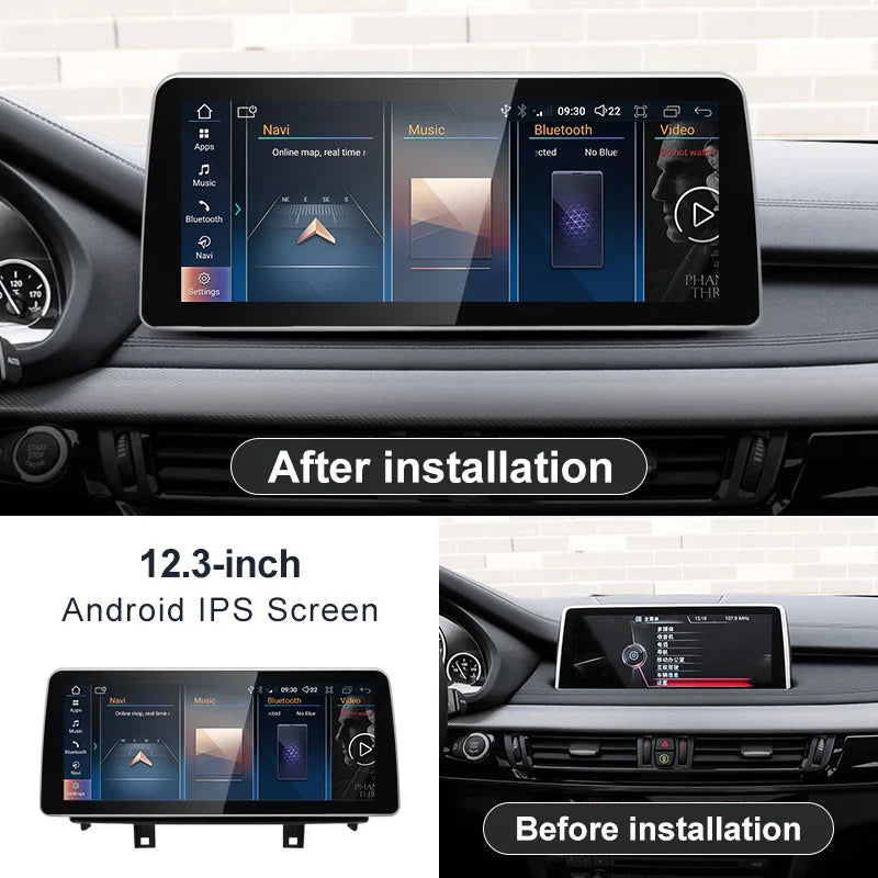 12.3" android screen BMW X5 F15 X6 F16