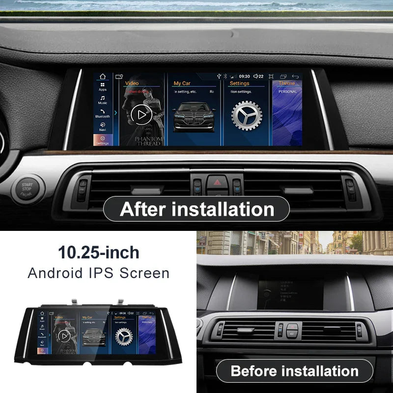 10.25" android screen BMW 7 Series F01 F02