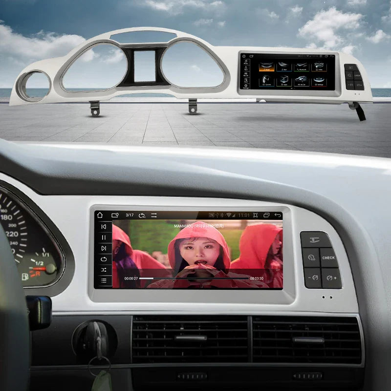 8.8" Android screen AUDI A6 C6 2005-2011 (Gray frame)