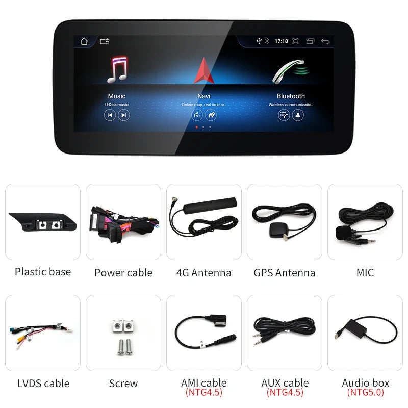 Android screen 10.25" 12.3" Mercedes Benz E Class W212