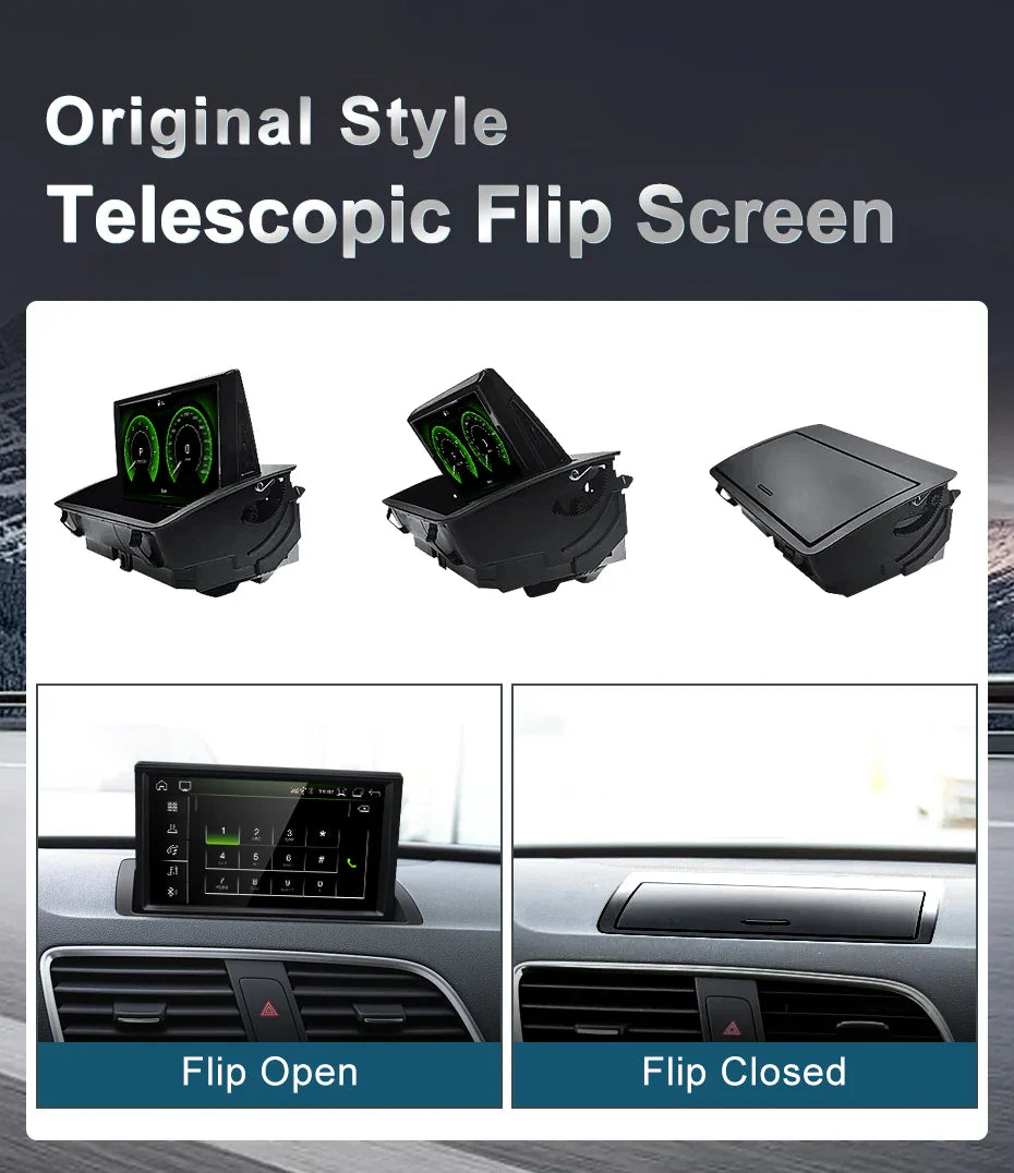 Telescopic android screen 8.8" AUDI Q3 2013-2018