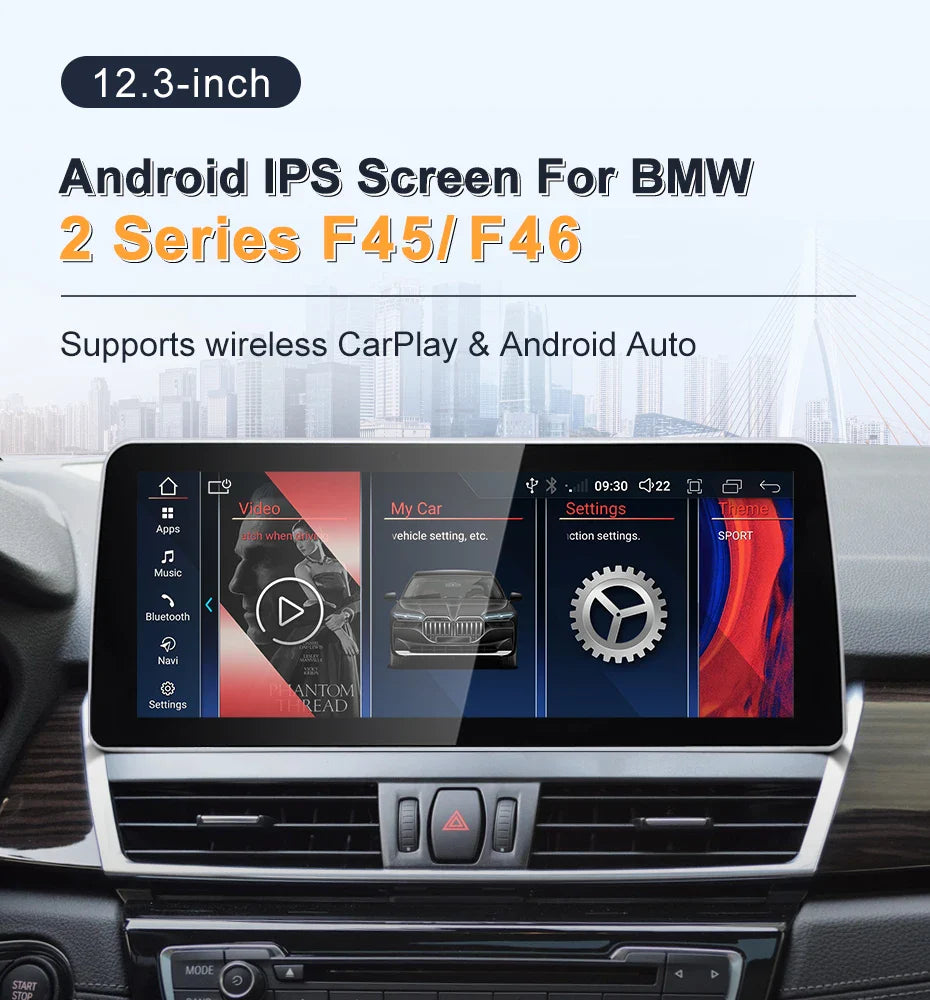12.3" Android screen BMW 2 Series F45 F46
