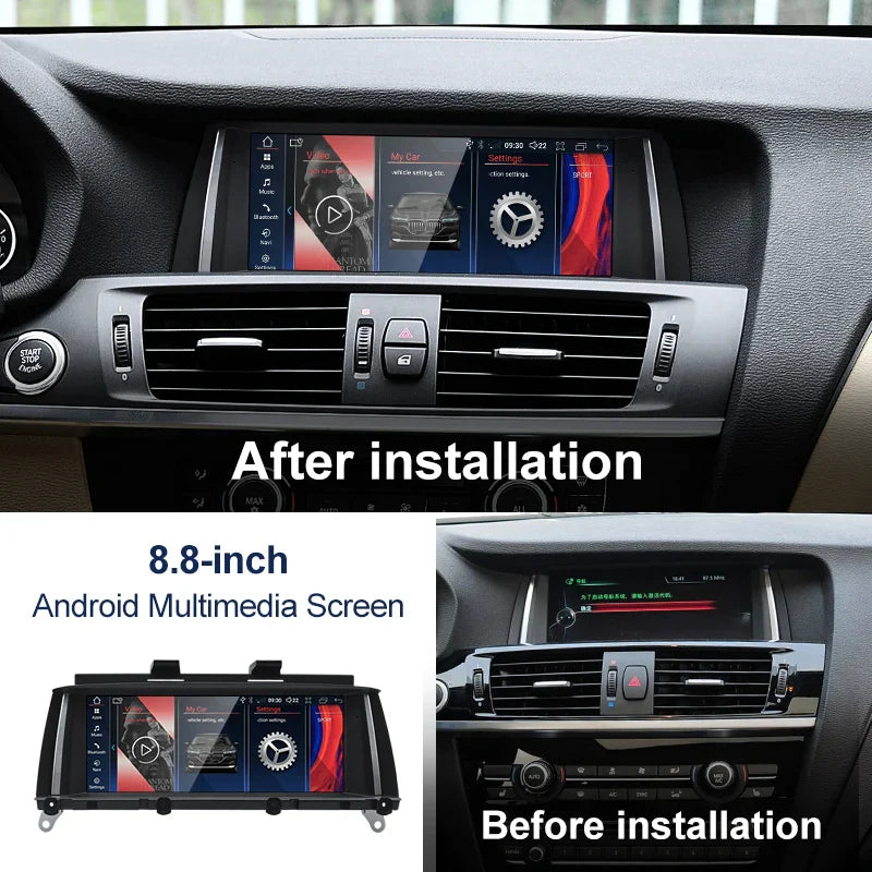 8.8" android screen BMW X3 F25 X4 F26