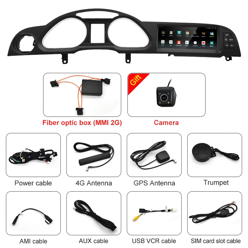 8.8" Android Screen AUDI A6 C6 2005-2011 (Black Frame)
