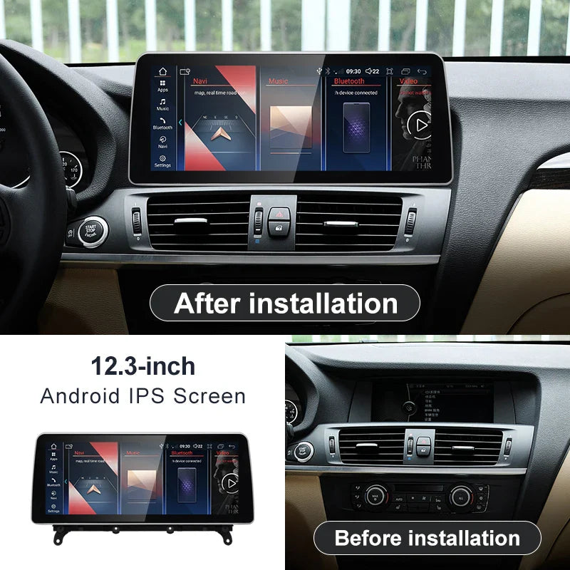 12.3" android screen BMW X3 F25 X4 F26