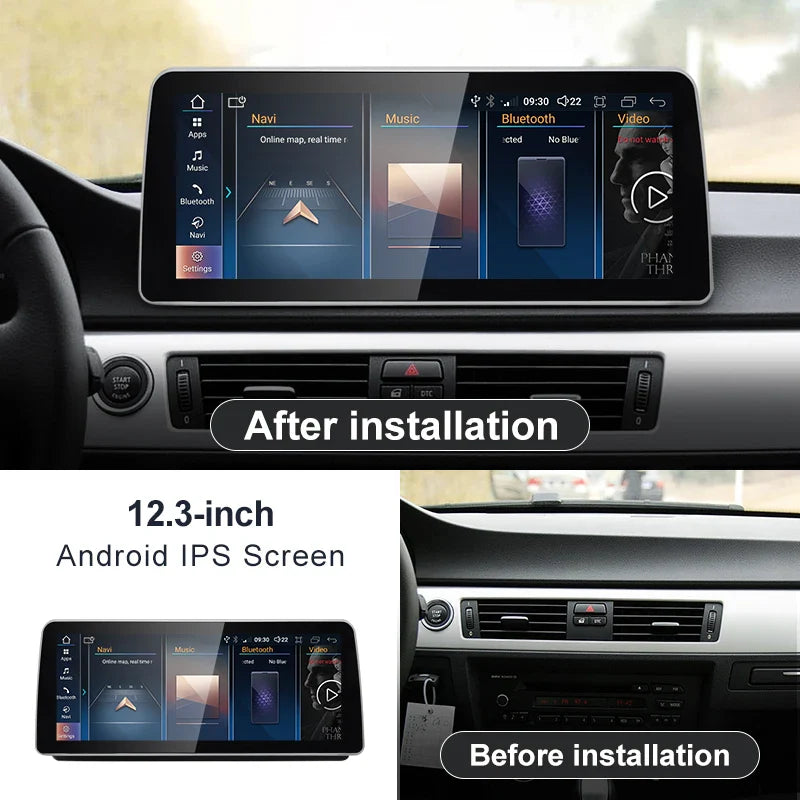 12.3" Android screen BMW 3 series E90 E91 E92 E93
