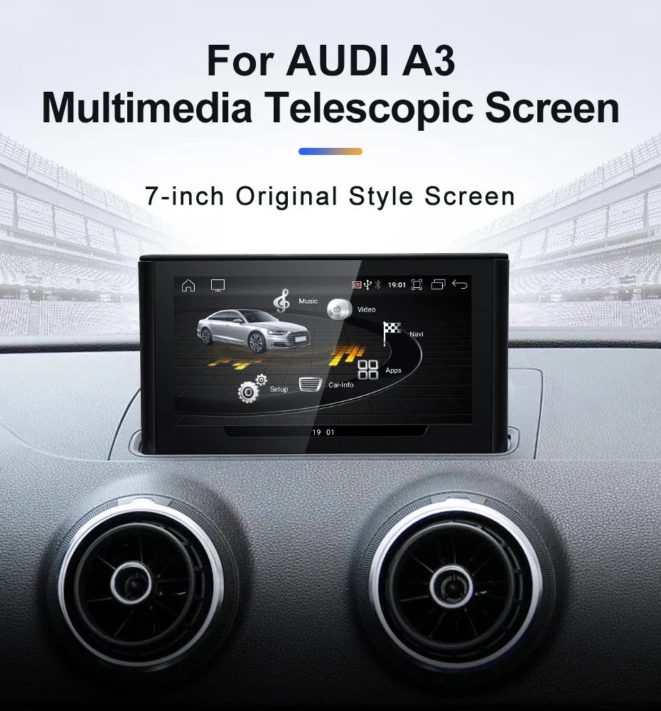 7" android screen AUDI A3 2013-2018