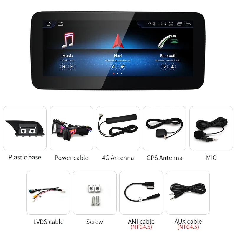 Android screen 10.25" 12.3" Mercedes Benz GLK X204