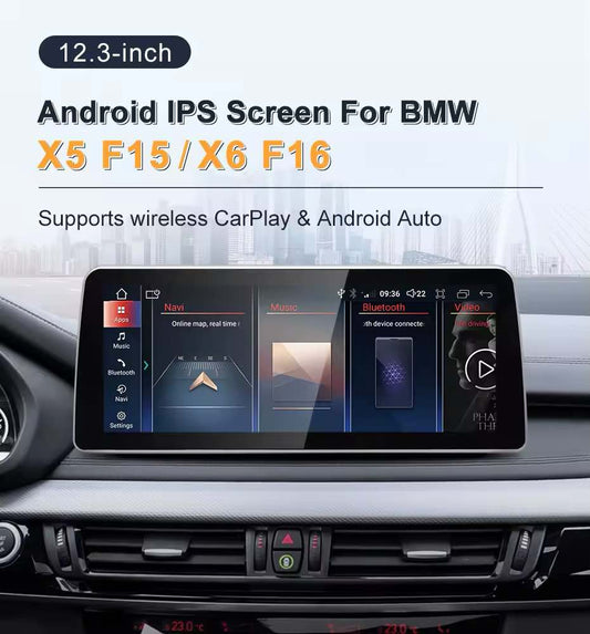 12.3" android screen BMW X5 F15 X6 F16