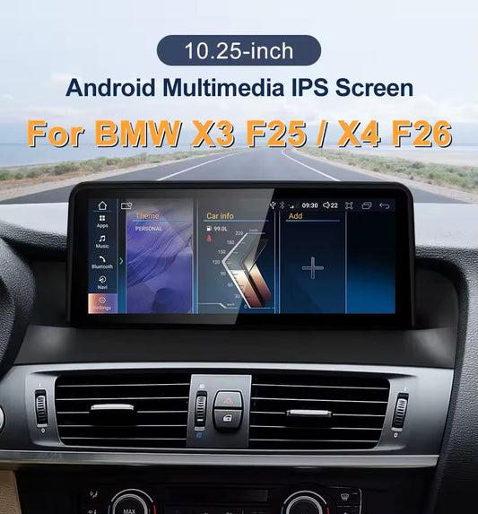 10.25" android screen BMW X3 F25 X4 F26
