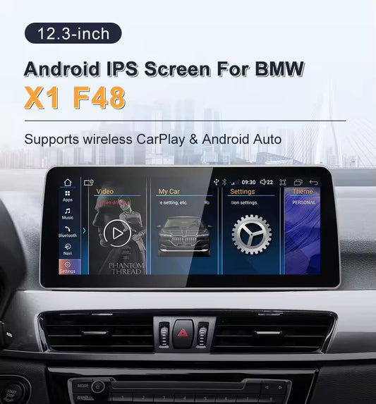 12.3" android screen BMW X1 F48