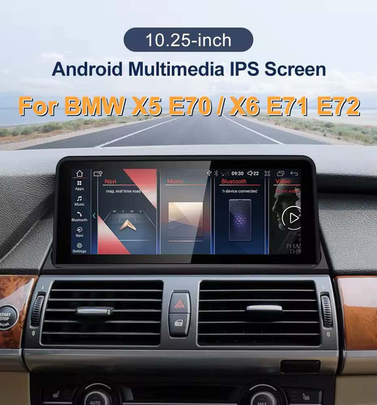 10.25" android screen BMW X5 E70 X6 E71