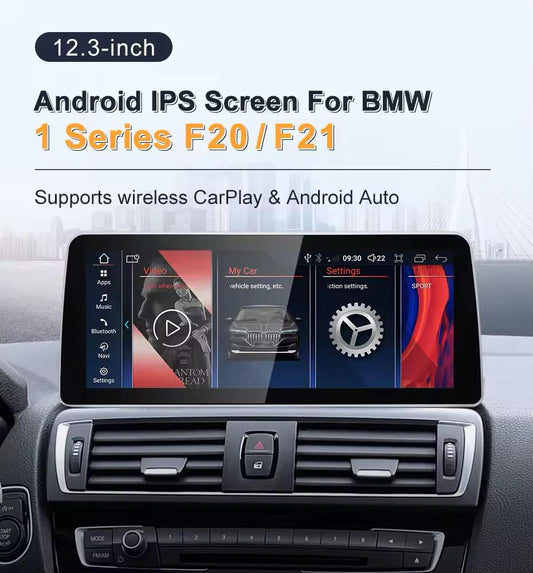 12.3" Android screen BMW 1 Series F20 F21